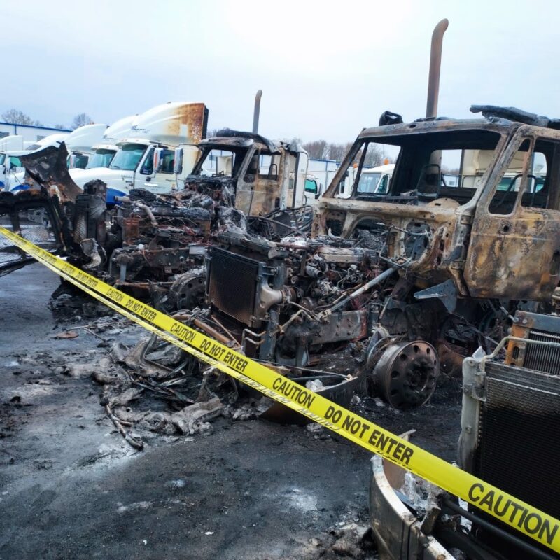 'Burned trucks'-EDIT